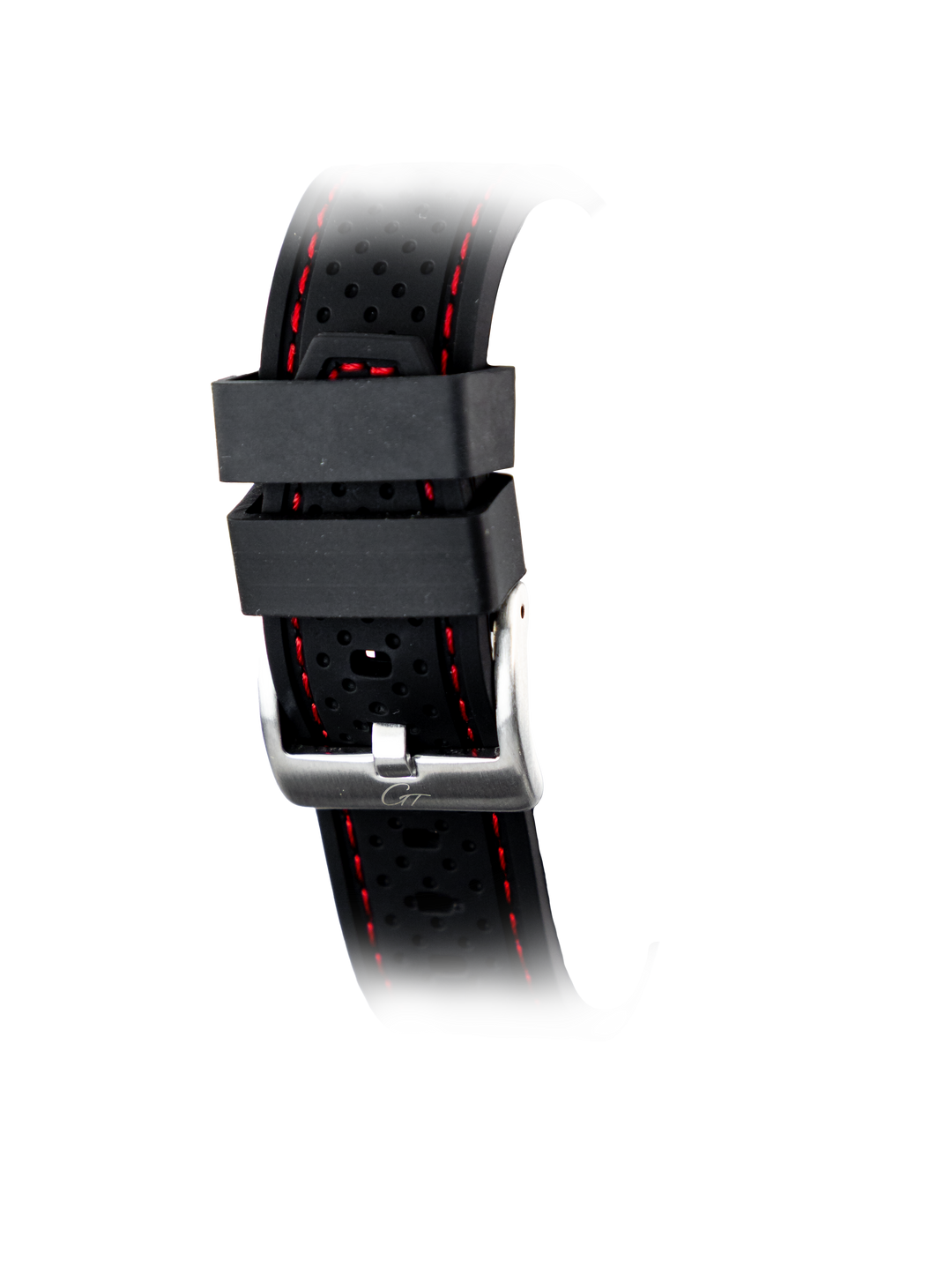 BRACELET SILICONE SPORT NOIR & ROUGE